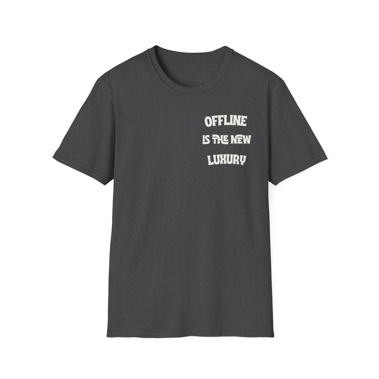 Minimal White T-Shirt with Subtle "Coffee First, Schemes Later" Text — Casual Everyday Tee