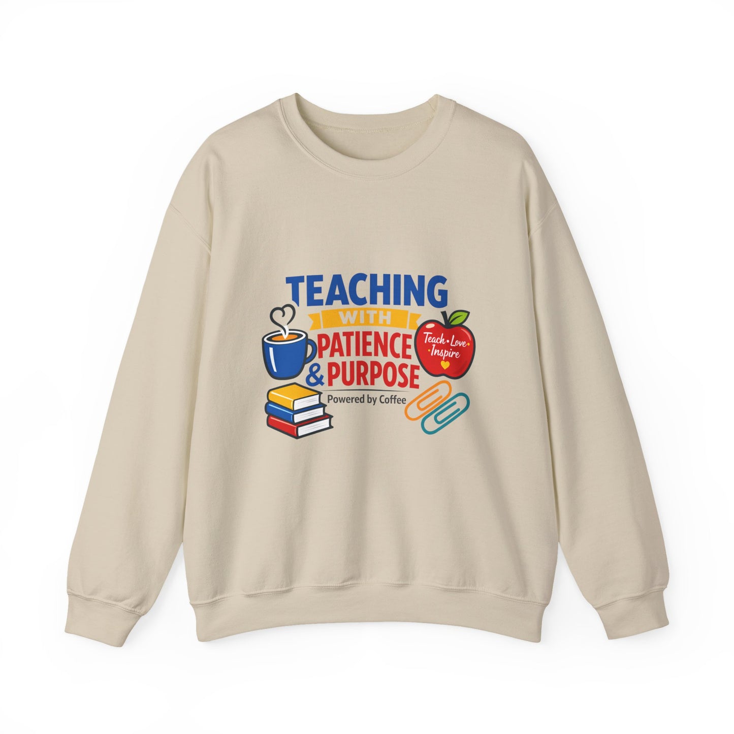 Teaching With Patience & Purpose Sweatshirt | Teacher Appreciation, Teacher Life