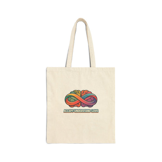 Neurodiversity Infinity Design tote, autistic pride, autism acceptance