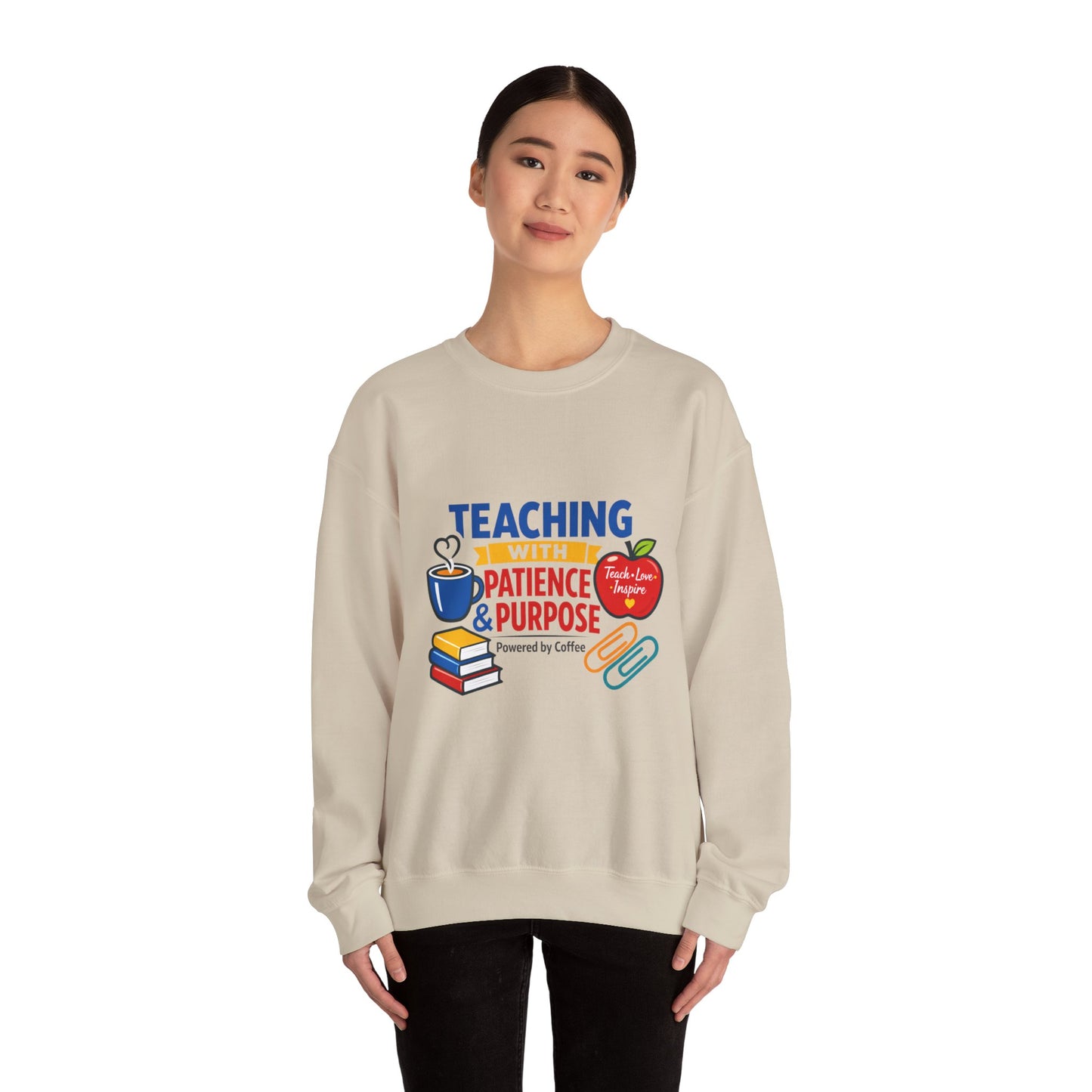 Teaching With Patience & Purpose Sweatshirt | Teacher Appreciation, Teacher Life