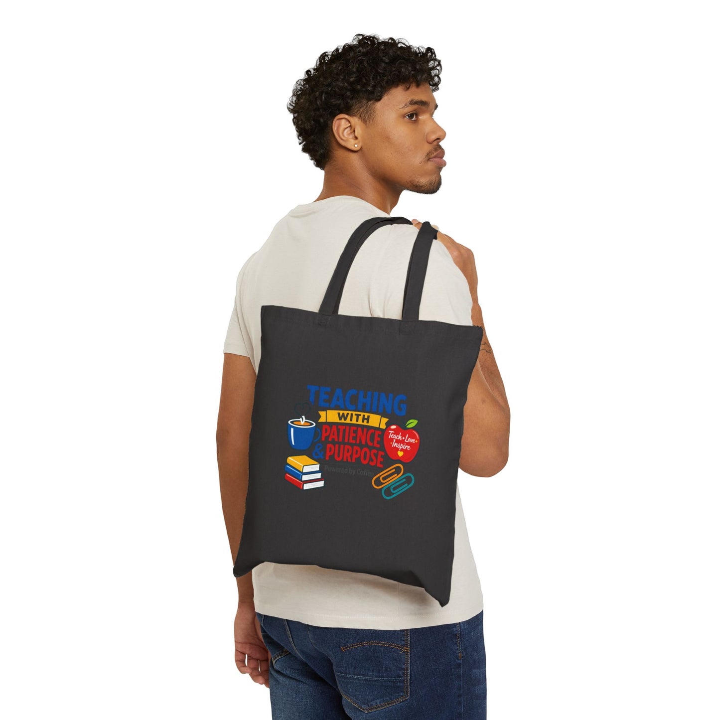 Teaching with Patience & Purpose Tote | teacher appreciation, teacher life