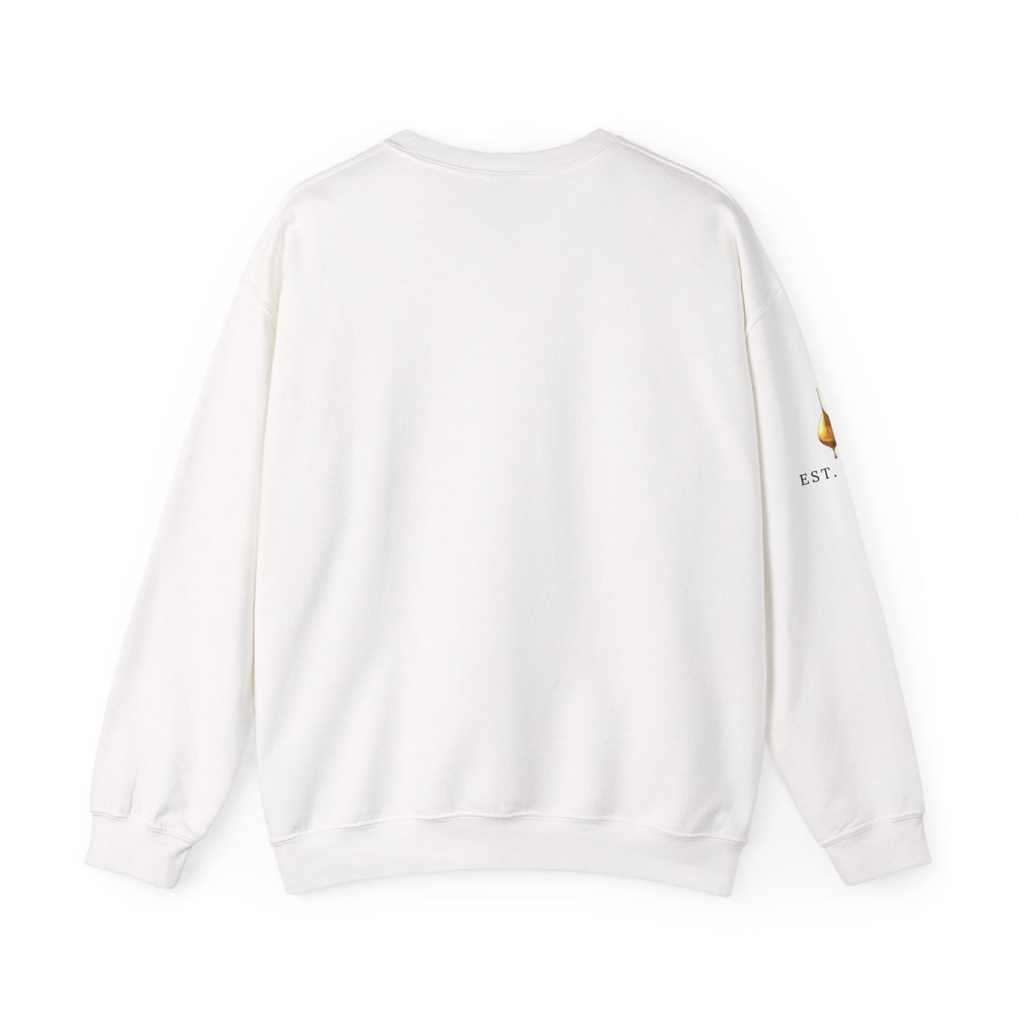 Goldslick Crewneck Sweatshirt — Minimal Logo Sweatshirt with 'Stay Golden' Text